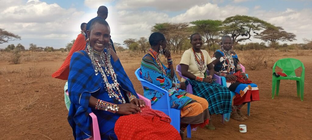 livestock farmers at a meeting in Kenya