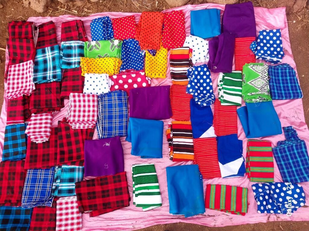 Maasai widows business clothes